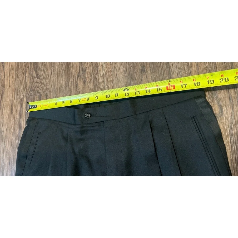 HUGO BOSS Men's Tuxedo Suit Color Black 48L Black 100% Virgin Wool